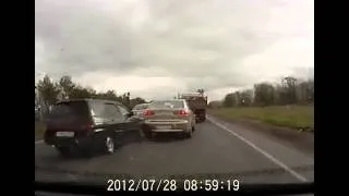 KopNEW scary fast car accident in Russia!!Mitsubishi Lancer crash!ДТП авари