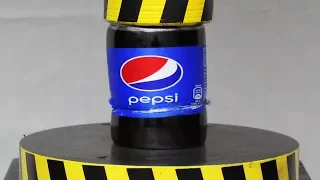 EXPERIMENT HYDRAULIC PRESS 100 TON vs PEPSI