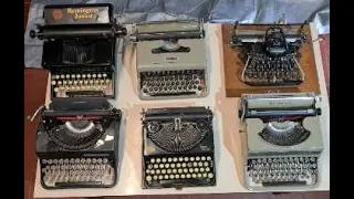 A collection of 300 old typewriters and calculators.