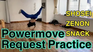Powermove practice Bboy SHOSEI ZENON SNACK ブレイクダンス パワームーブ スナック