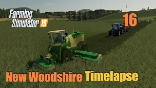 Farming Simulator 19 Timelapse New Woodshire EP16 Cotton harvest & Silage bales