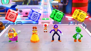 Mario Party Superstars - Space Land - Wario Vs Daisy Vs Waluigi Vs Yoshi