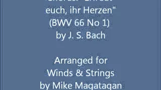 Chorus: "Erfreut euch, ihr Herzen" (BWV 66 No 1) for Winds & Strings