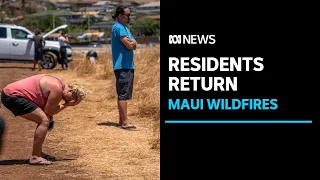 Hawaiian fire victims return to Lahaina, after island paradise obliterated | ABC News