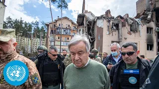 Ukraine: UN Chief visited sites of suspected war crimes | United Nations