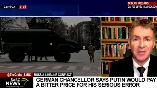 Russia-Ukraine I German Chancellor condemns attack, says it's a "blatant breach of international law