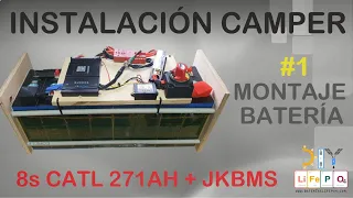 🚍DIY ElectroCamper🚤 Batería LiFePO4 8s + inversor híbrido 2,4KW Instalación camper 24v  #1 - MONTAJE