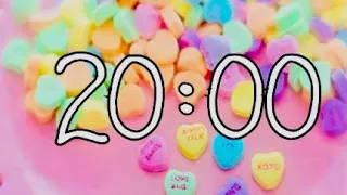 Valentine’s Day ❤️ 20 Minute Countdown Timer With Music 🎵