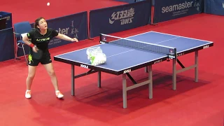 Chen Meng  Serve Practice @ Hungarian Open 2019