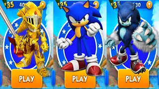 Sonic Dash - Excalibur Sonic vs Sonic vs Werehog - All Characters Unlocked Android Gameplay