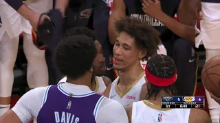 Anthony Davis Fights Pelicans As Defends LeBron James From Dumbest Foul Ever !