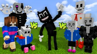 UNDERTALE (H2V) vs CARTOON CAT vs UNDERTALE (RHEX)!