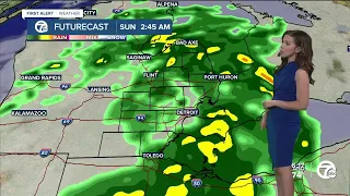 Widespread rain Saturday night