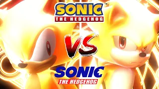 Game Super Sonic V.S. Movie Super Sonic - Final Battle [Animation] Modern Sonic V.S. Movie Sonic