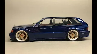 Fujimi/Scaleproduction: Mercedes Benz 190E EVO II Touring Full Build Step by Step