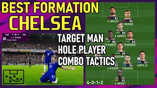 PES2021 Best Formation | Chelsea | Target Man Hole Player Combo (1) Tactics