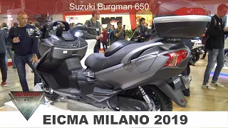 2020 Suzuki Burgman 650 Scooter Walkaround EICMA 2019 Fiera Milano Rho スズキバーグマン650