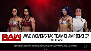 WWE 2K20 Sasha Banks & Bayley vs The Iiconics on Raw