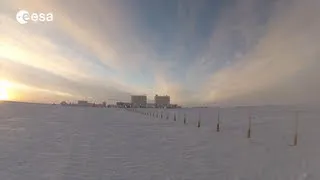 Winter at the Concordia station in Antarctica