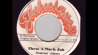 Donavan Adams - Them A Mack Jah + Dub - 7" Techniques - KILLER ROOTS 80'S DANCEHALL