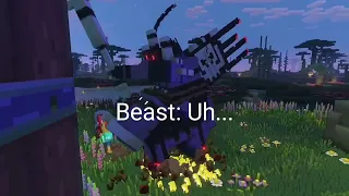 Minecraft Legends - Beast's death cutscene translation.