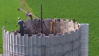 Building a silo - birds eye view