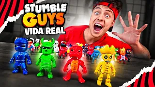 COMPLETEI A COLEÇÃO DE STUMBLE GUYS NA VIDA REAL! - Desafio