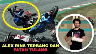 ALEX RINS CRASH HINGGA TERBANG ⚡AlAMI CEDERA PATAH TULANG 😨 ABSEN DI MOTOGP JERMAN 📍