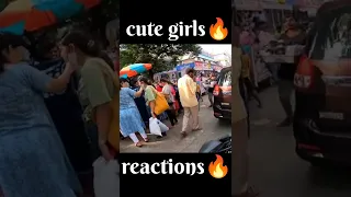 Girls Reaction😱on SuperBike cute GIRL Angry on BMW S1000RR Sound #shorts #youtubeshorts #shortvideo