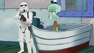 Squidward Being Rude to a Stormtrooper