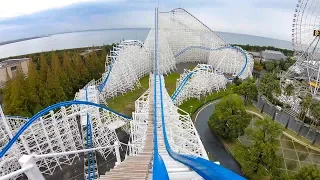 Riding "Hakugei" Roller Coaster Multi Angle 4K Onride POV Nagashima Spaland Japan