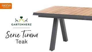 Dein Gartenherz: Tirana Ausziehtisch Teak