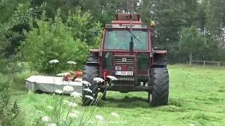 Mowing Grass-Fiatagri 90-90DT+Kuhn GMD 602 Lift-Control -Gras maaien-Landbouwwerken Sools-2020