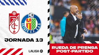 Rueda de prensa de Paco López del postpartido Granada CF vs Getafe CF