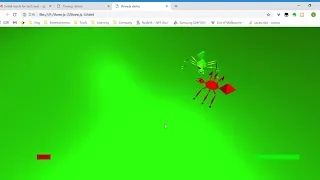 three js demo ant flighting