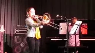 Pink Panther with improvisation, trombone & piano