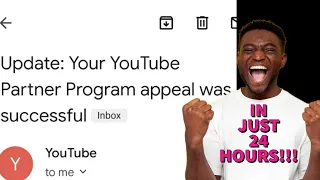 YOUTUBE APPEAL FOR REUSED CONTENT PROCESS AFTER YOU PRESS SUBMIT. MONETIZATION DEMONETISED MONETISE