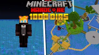 SOBREVIVÍ 1000 Días en un OCEANO en Minecraft HARDCORE [PELÍCULA COMPLETA]
