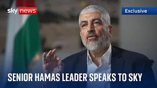 EXCLUSIVE: Senior Hamas leader says hostages will be freed if Israel reduces Gaza bombing