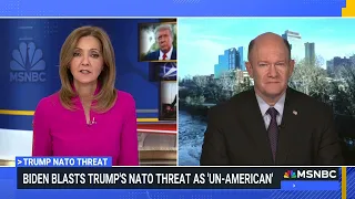 Senator Coons appears on MSNBC's Chris Jansing Reports on February 14, 2024