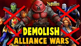 VERY SURPRISING | LOW STARS ZOMBIE JUGGERNAUT VS MAXED OUT TEAMS | MARVEL STRIKE FORCE