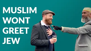 Muslim refuses to greet Jew