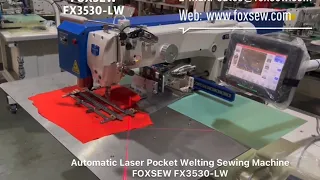 Automatic Laser Cutting Pocket Welting Sewing Machine