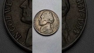 1954 S Jefferson Nickel