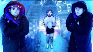 SURVIVING in -15C ICE CASTLE! *Loser Gets Punished*