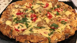 ПИЦЦА 🍕 за 15 минут 😍 очень легкий рецепт , #пицца#пицца