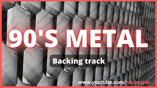 90's METAL Guitar Backing Track Em- 140 BPM