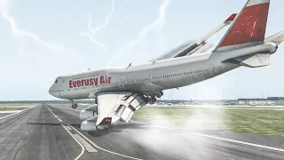 Pilot Got Scary During Emergency Landing Into Hurricane | X-PLANE 11