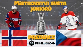 MS JUNIORŮ 2024!! [ČESKO/NORSKO] → Predikce |NHL24| 🏒