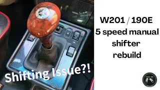 190E W124 5-speed manual gear shifter rebuild- part 1.